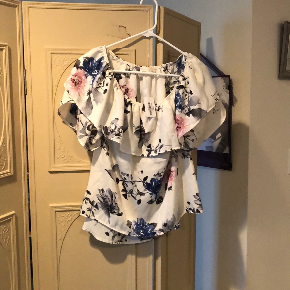 Off the should shirt